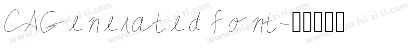 CAGenerated font字体转换